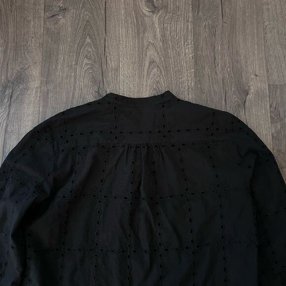 0039 ITALY Juliet Blouse - Black size Large - Picture 9 of 11